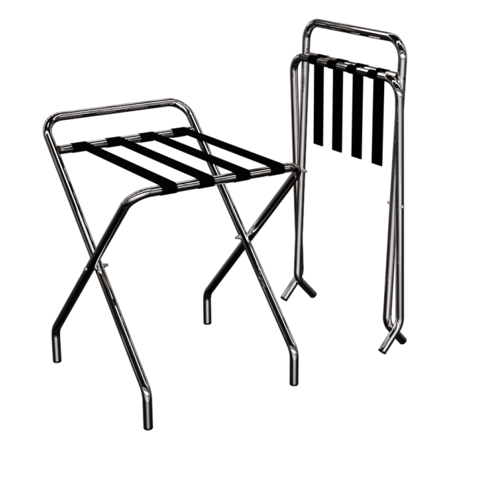 SUPORTE PARA MALA COM ENCOSTO INOX